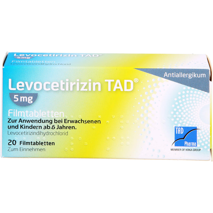 Levocetirizin TAD 5 mg Filmtabletten, 20 pcs. Tablets