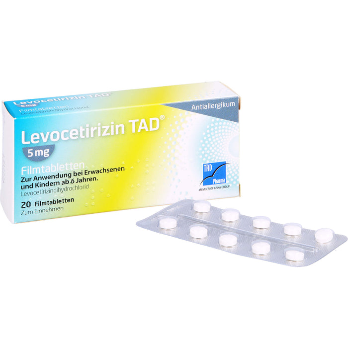 Levocetirizin TAD 5 mg Filmtabletten, 20 St. Tabletten