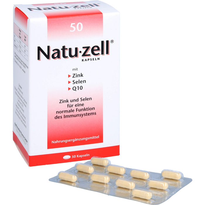 Natu-zell mit Zink, Selen, Q12 Kapseln, 50 St. Kapseln