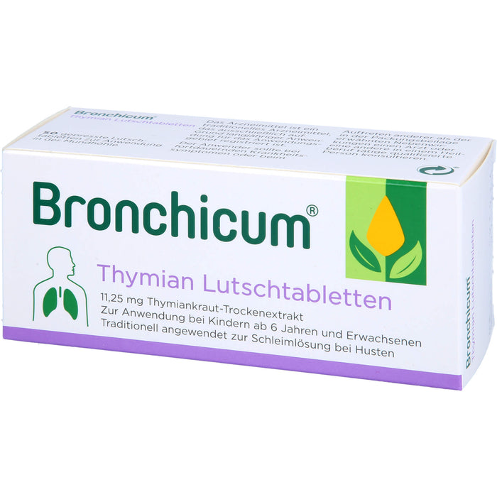 Bronchicum Thymian Lutschtabletten, 50 pc Tablettes