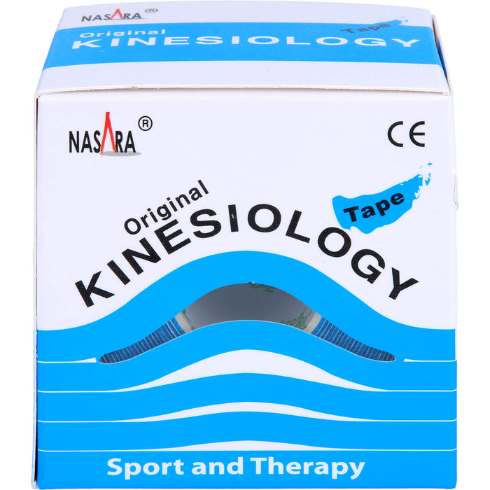 NASARA Kinesiologie Tape Blau 5cmx5m, 1 St PFL