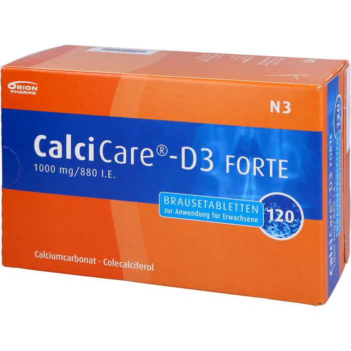 CalciCare-D3 FORTE 1000 mg/880 I.E. Brausetabletten, 120 St BTA