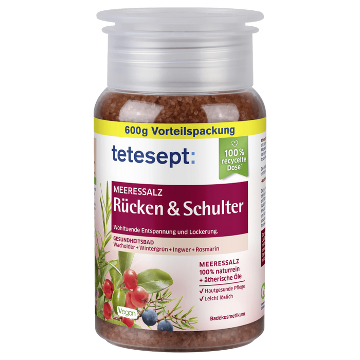 tetesept Meeressalz Rücken & Schulter, 600 g Salt