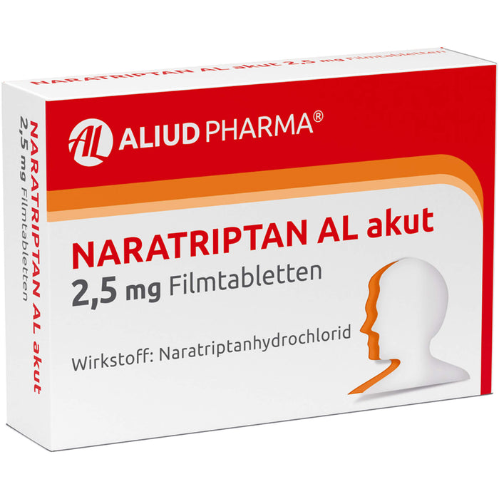 Naratriptan AL akut 2,5 mg Filmtabletten, 2 pc Tablettes