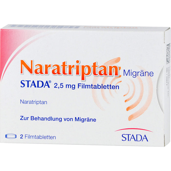 Naratriptan Migräne STADA 2,5 mg Filmtabletten, 2 pcs. Tablets