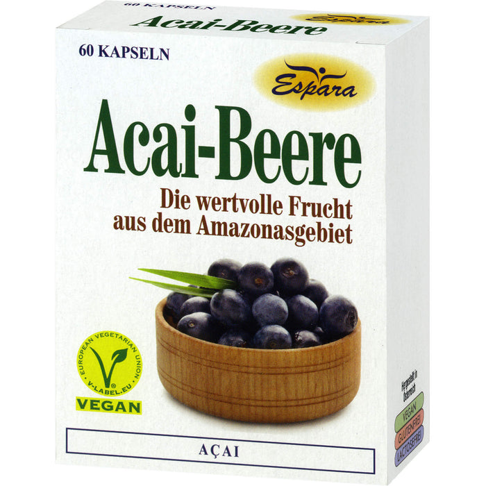 Espara Acai-Beere Kapseln, 60 pcs. Capsules