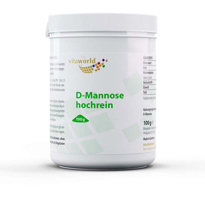 vitaworld D-Mannose hochrein Pulver, 100 g Pulver