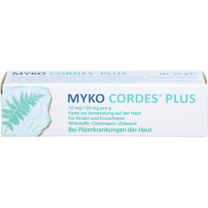 Myko Cordes Plus 10 mg/150 mg pro g, Paste zur Anwendung auf der Haut, 25 g PST