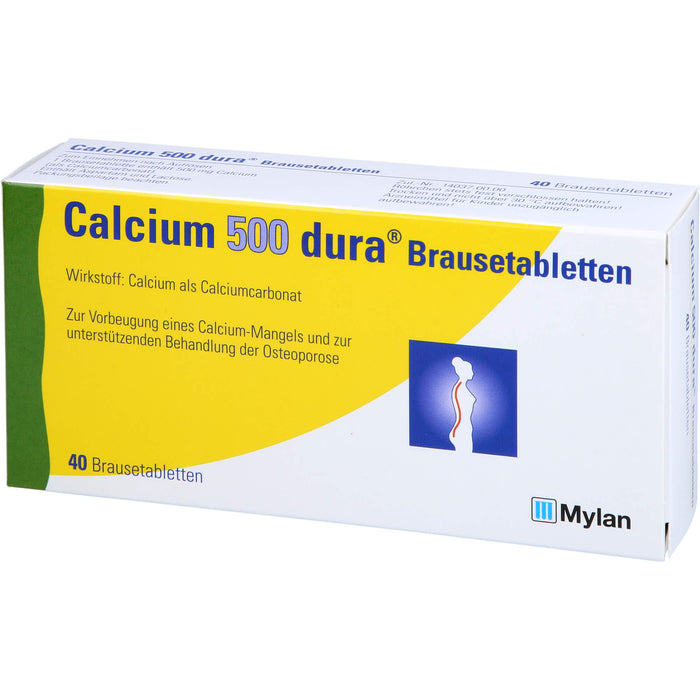 Calcium 500 dura Brausetabletten, 40 St BTA