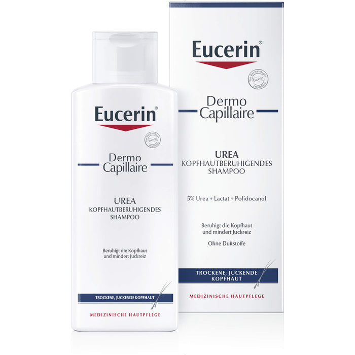 Eucerin DermoCapillaire kopfhautberuhigendes Urea Shampoo, 250 ml Shampoing