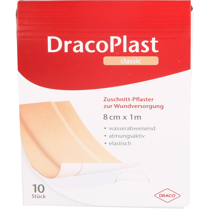 DracoPlast Classic Pflaster 1mx8cm, 1 St. Pflaster