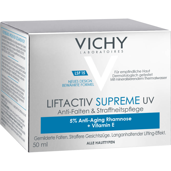 VICHY Liftactiv Supreme UV Anti-Falten und Straffheitspflege, 50 ml Cream