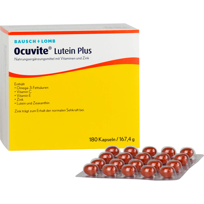 Ocuvite Lutein Plus Kapseln, 180 pc Capsules