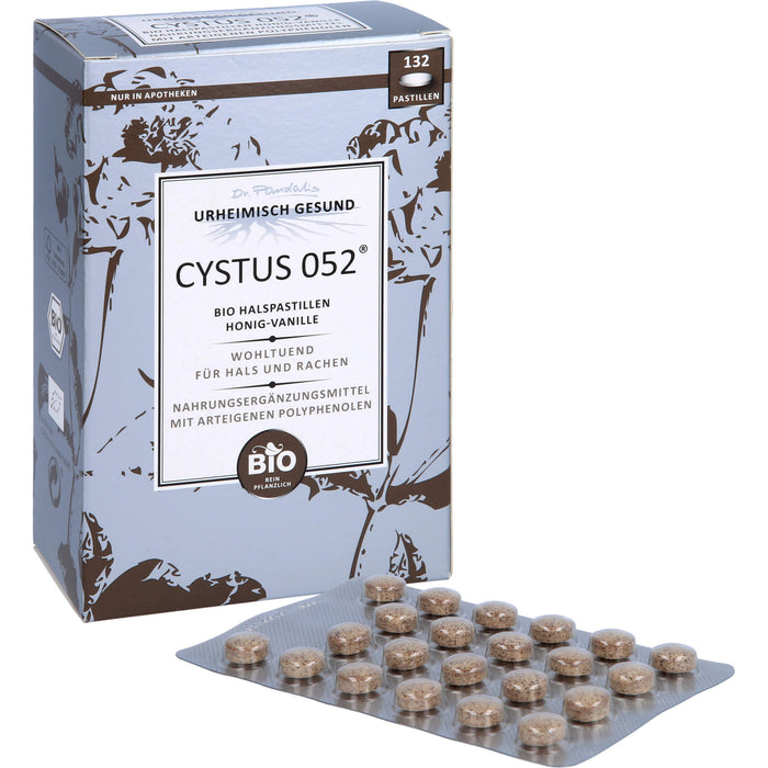 Dr. Pandalis CYSTUS 052 Bio Halspastillen Honig-Vanille, 132 pc Pastilles