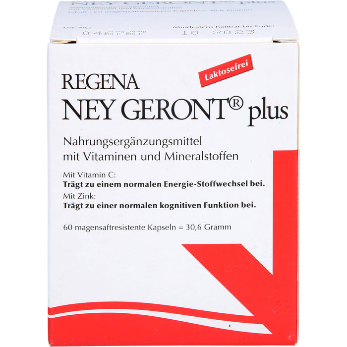 Regena Ney Geront plus Kapseln zur Verbesserung des Energiehaushalts, 60 pc Capsules