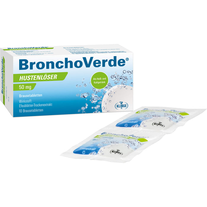 BronchoVerde Hustenlöser 50 mg Brausetabletten, 10 pcs. Tablets