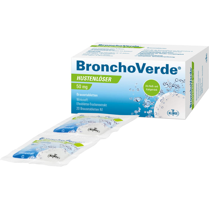 BronchoVerde Hustenlöser 50 mg Brausetabletten, 20 St. Tabletten