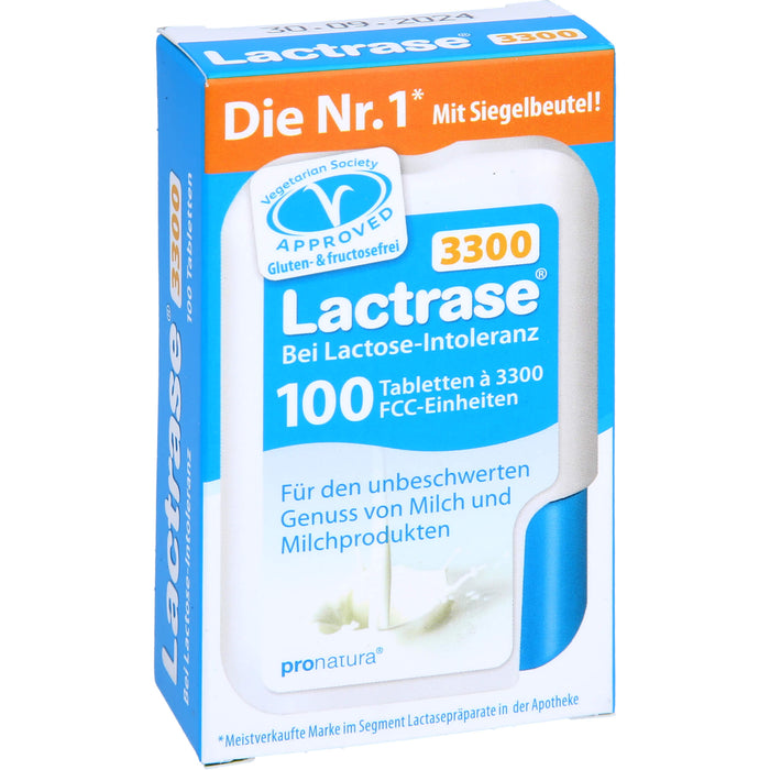 Lactrase 3300 bei Lactose-Intoleranz Tabletten, 100 St. Tabletten