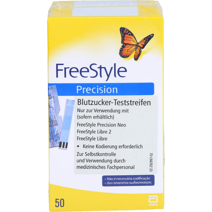 Freestyle Precision Emra Blutzucker-Teststreifen ohne Codieren, 100 St TTR