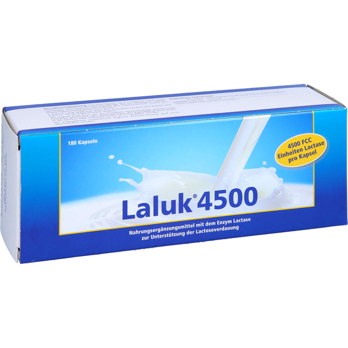 Laluk 4500 Kapseln zur Unterstützung der Lactoseverdauung, 180 pcs. Capsules