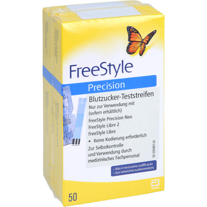 Freestyle Precision Eurim Blutzucker-Teststreifen ohne Codieren, 100 St TTR