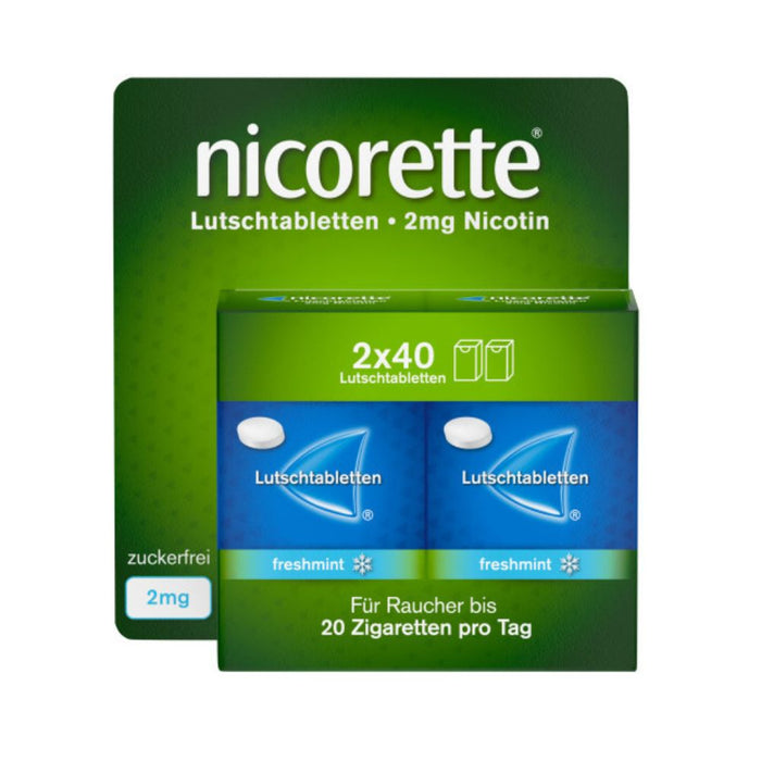 nicorette freshmint 2 mg Lutschtabletten, 80 pcs. Tablets