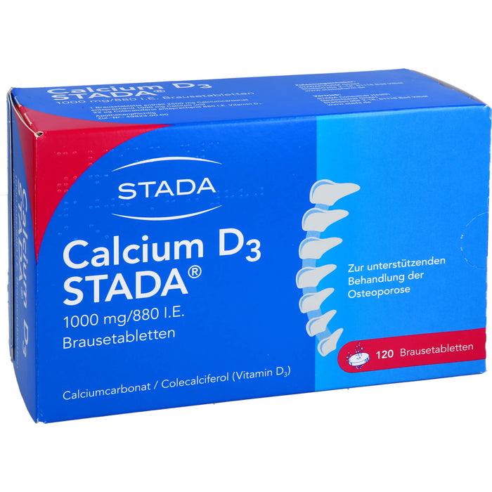 CALCIUM D3 STADA 1000 mg / 880 I.E. Brausetabletten, 120 pc Tablettes