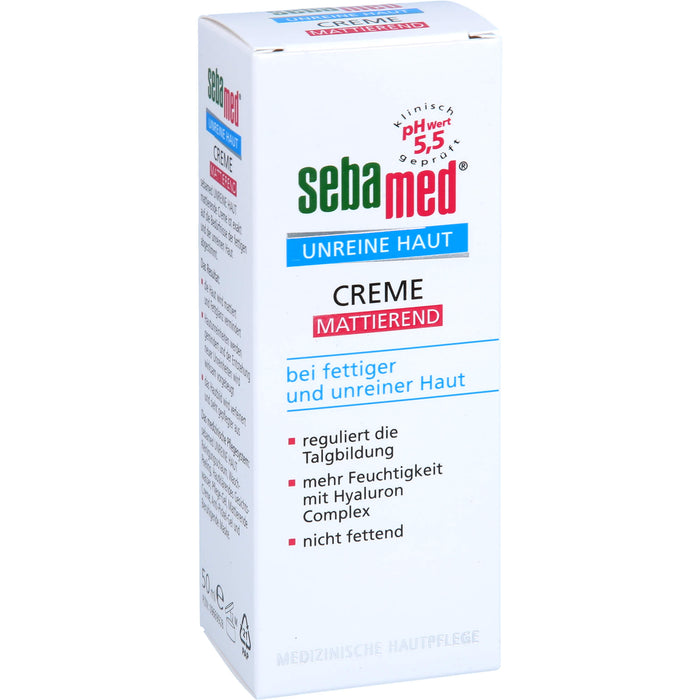 sebamed Unreine Haut mattierende Creme, 50 ml Creme