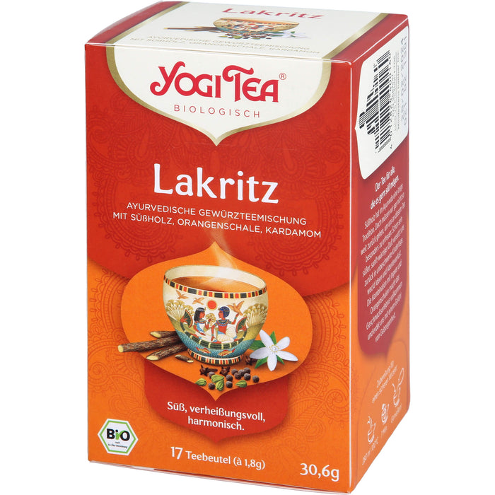 YOGI TEA Lakritz ayurverdische Gewürzteemischung, 17 pcs. Filter bag