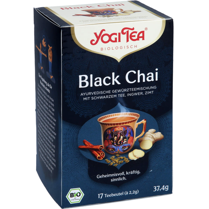 YOGI TEA Black Chai ayurvedische Gewürzteemischung, 17 pcs. Filter bag