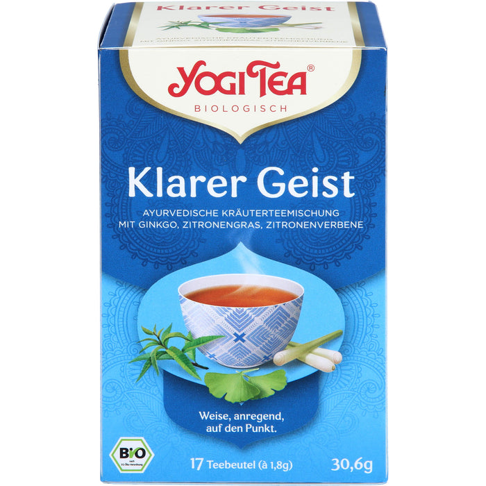 YOGI TEA Klarer Geist ayurvedische Kräuterteemischung, 17 pcs. Filter bag