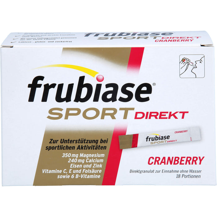 frubiase Sport direkt Cranberry, 18 pc Sachets