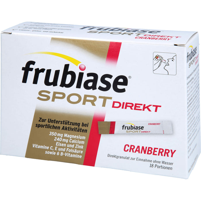 frubiase Sport direkt Cranberry, 18 pc Sachets