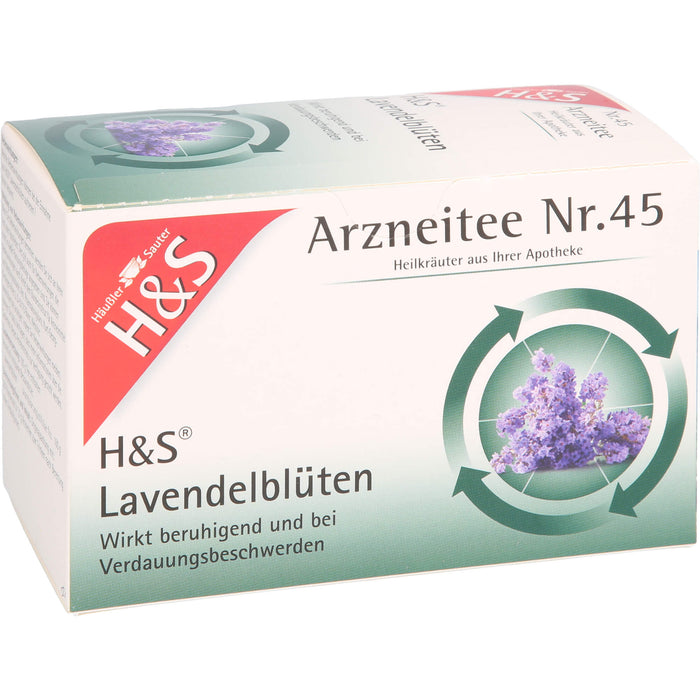 H&S Lavendelblüten Arzneitee Nr.45 Filterbeutel, 20 pcs. Filter bag