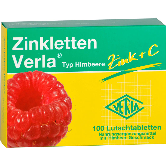 Zinkletten Verla Typ Himbeere Tabletten, 100 pcs. Tablets