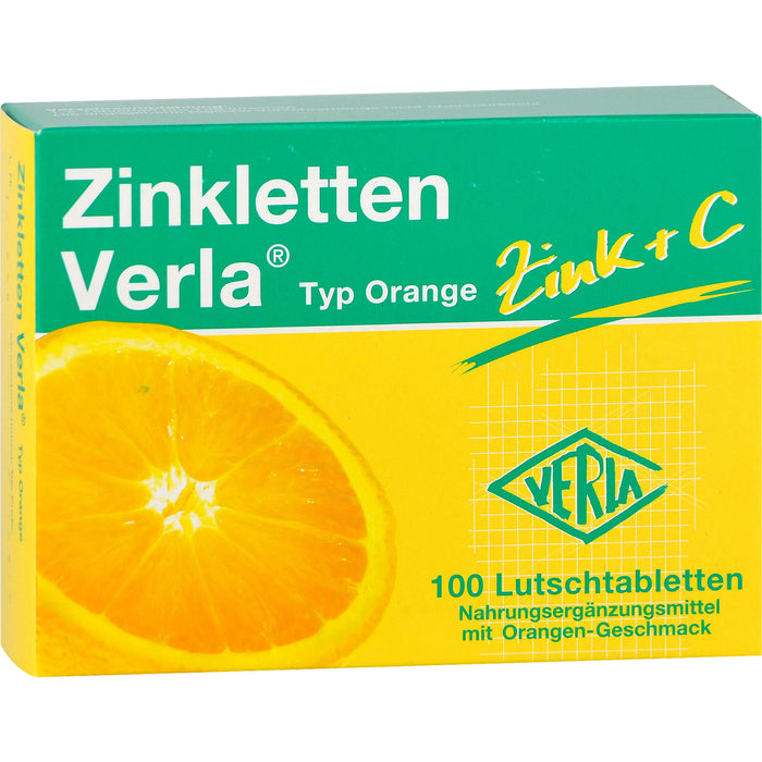 Zinkletten Verla Typ Orange Tabletten, 100 pc Tablettes