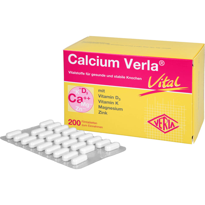 Calcium Verla vital Filmtabletten, 200 pc Tablettes