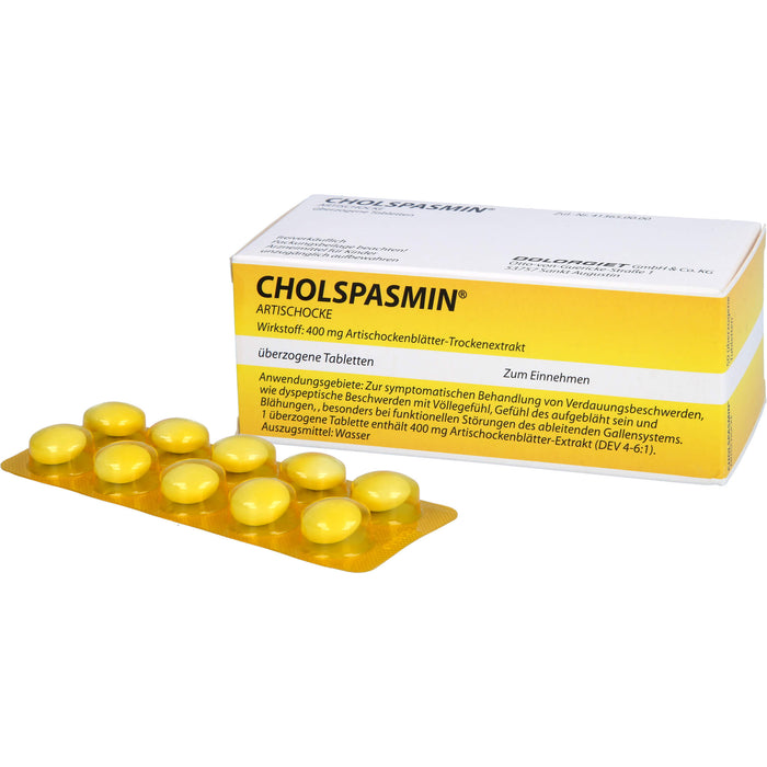 CHOLSPASMIN Artischocke Tabletten, 50 St. Tabletten