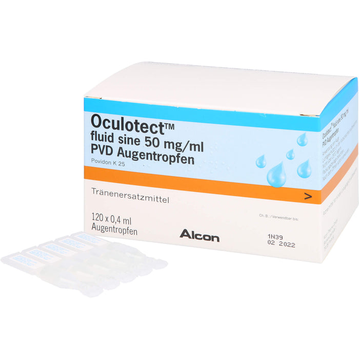 Oculotect fluid sine 50 mg/ml PVD Augentropfen, 120 pcs. Solution