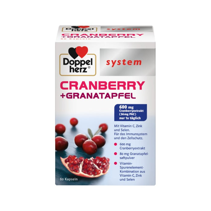 Doppelherz system CRANBERRY + GRANATAPFEL, 60 St. Kapseln