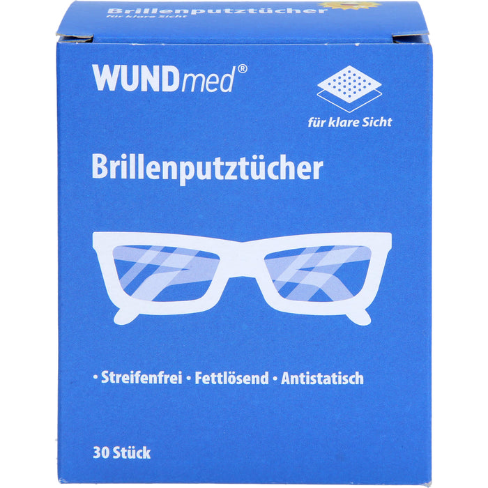 WUNDmed Brillenputztücher für klare Sicht, 30 pc Tissus