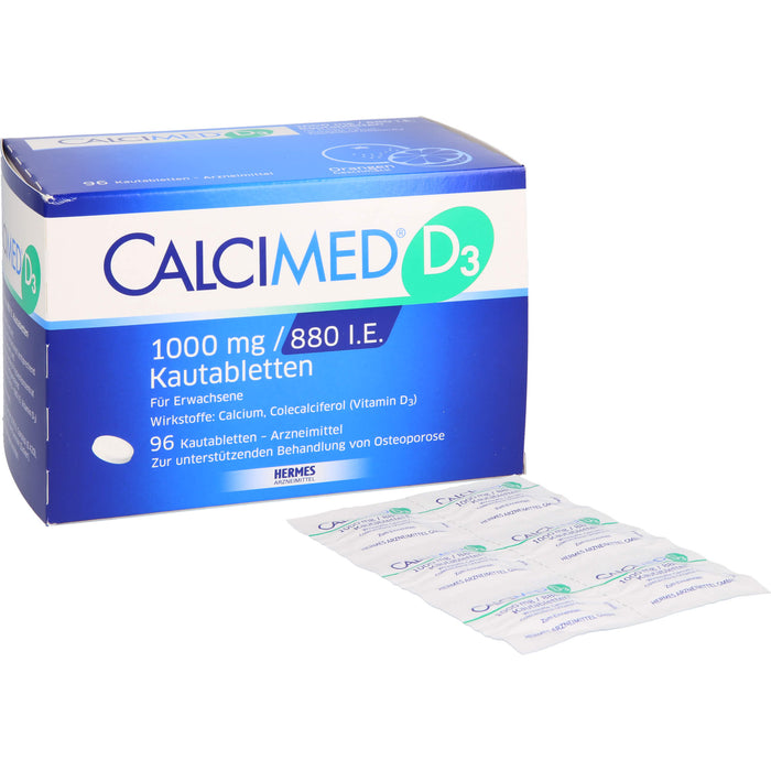 Calcimed D3 1000 mg/880 I.E. Kautabletten, 96 St KTA