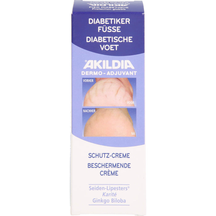 AKILDIA Fuß Schutzcreme für Diabetiker, 75 ml Cream