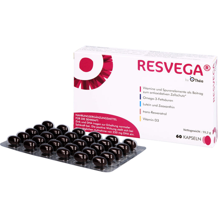 RESVEGA Kapseln als Beitrag zum oxidativem Zellschutz, 60 pc Capsules