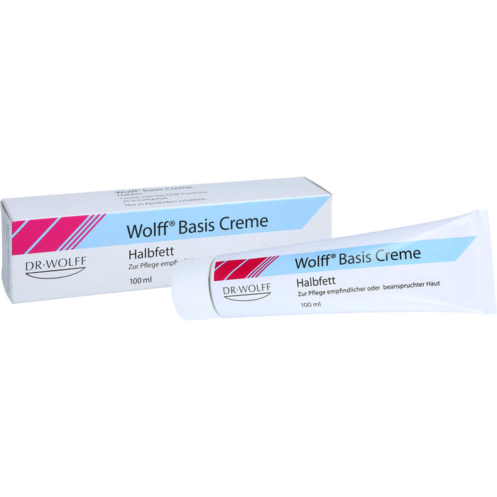 Wolff Basis Creme zur Pflege empfindlicher oder beanspruchter Haut, 100 ml Crème