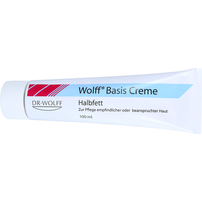 Wolff Basis Creme zur Pflege empfindlicher oder beanspruchter Haut, 100 ml Cream