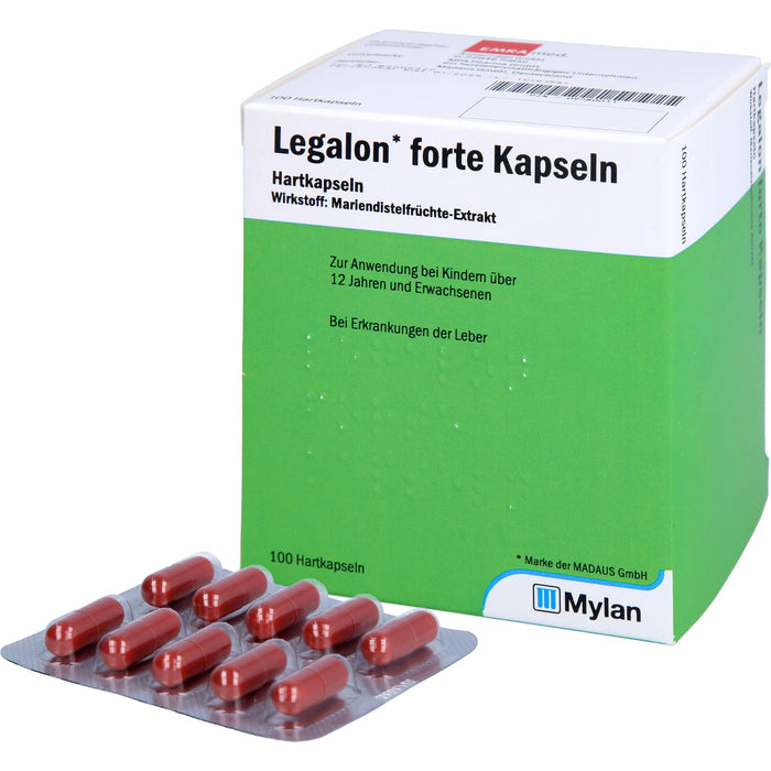 MADAUS Legalon forte Kapseln bei Erkrankungen der Leber, 100 pcs. Capsules