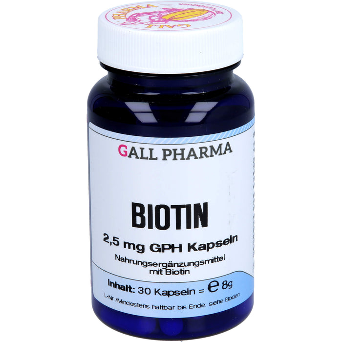 GALL PHARMA Biotin 2,5 mg GPH Kapseln, 30 pcs. Capsules