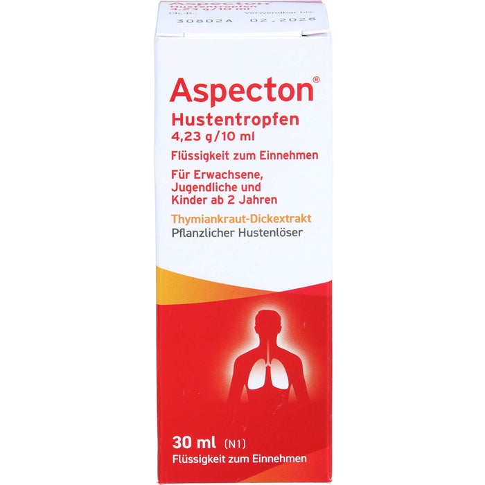 Aspecton Hustentropfen pflanzlicher Hustenlöser, 30 ml Lösung