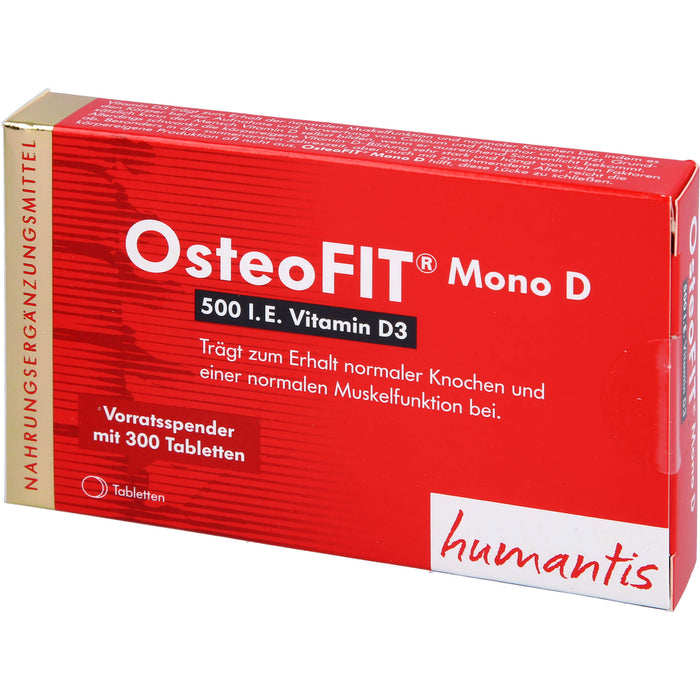 OsteoFIT Mono D Tabletten trägt zum Erhalt normaler Knochen und einer normalen Muskelfunktion bei, 300 pc Tablettes